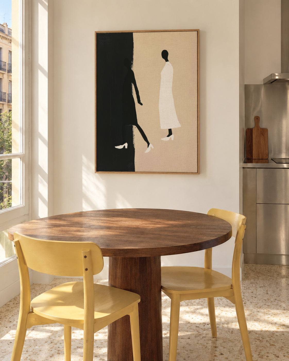 Shadow Walk - Framed canvas in an interior