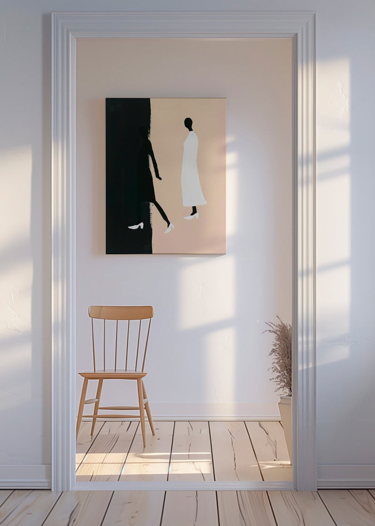 Ilustración de figuras minimalistas – Canvas