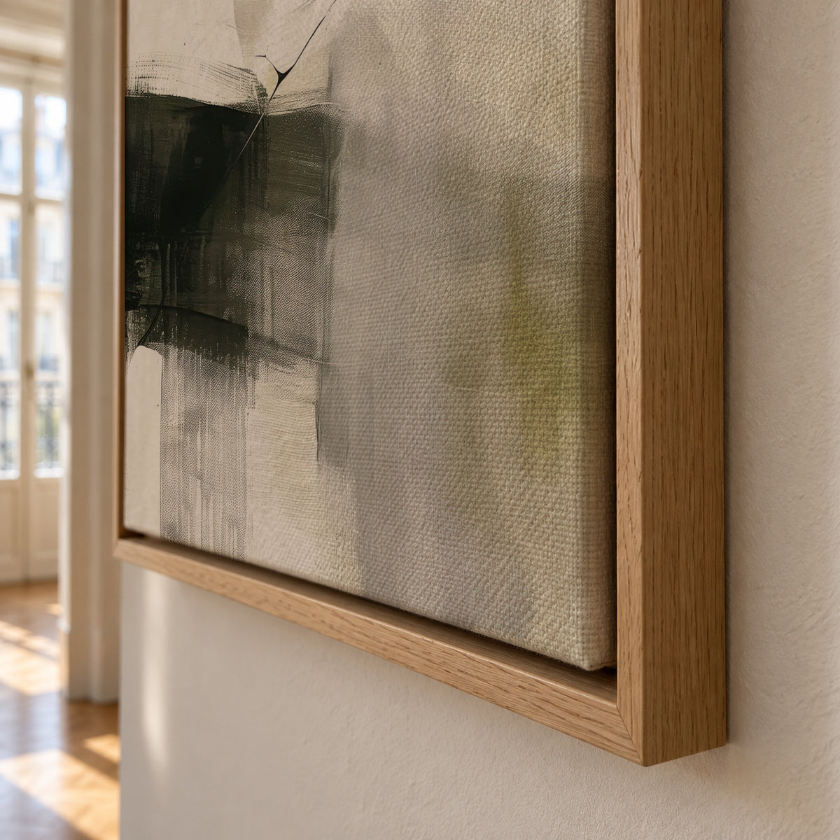 Blurred Horizon - Framed canvas detail