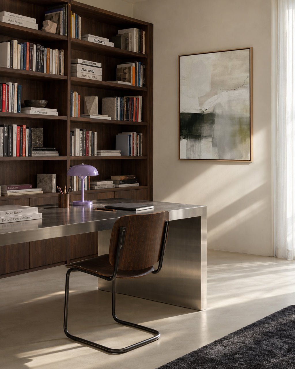 Blurred Horizon - Framed canvas in an interior