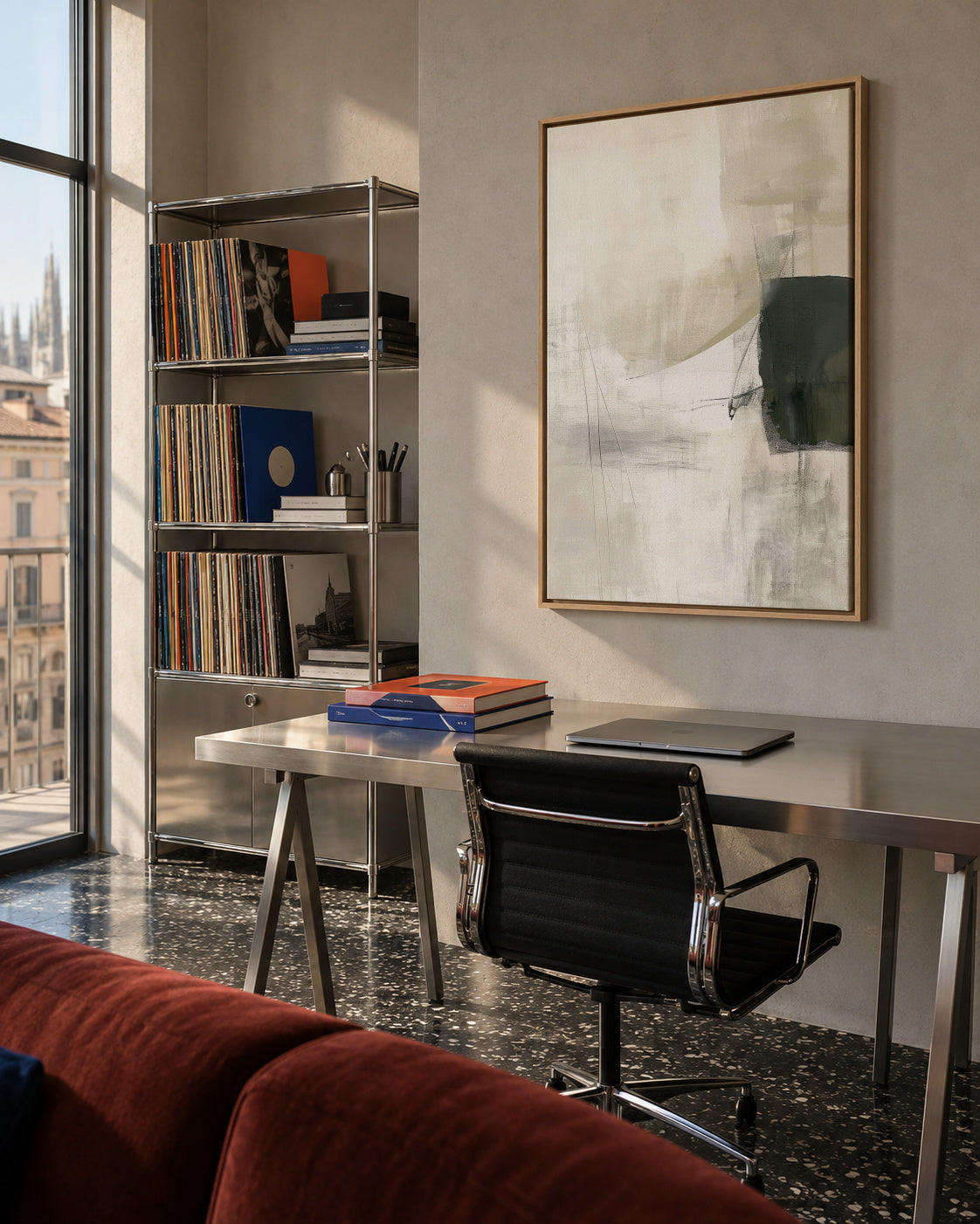 Filtered Light - Framed canvas in an interior