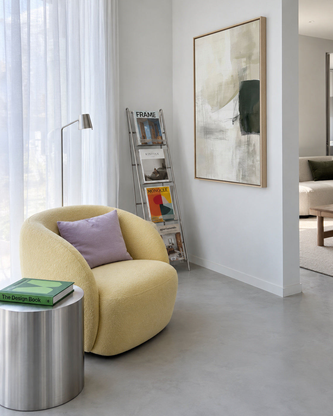 Filtered Light - Framed canvas in an interior