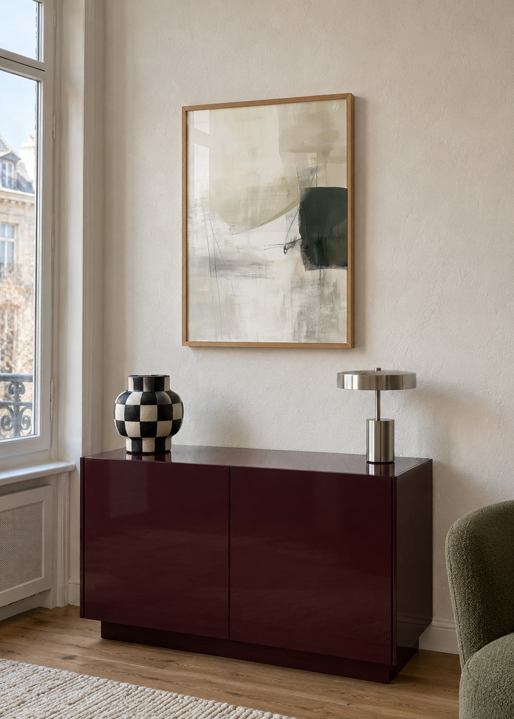 Filtered Light - Framed poster in an interior