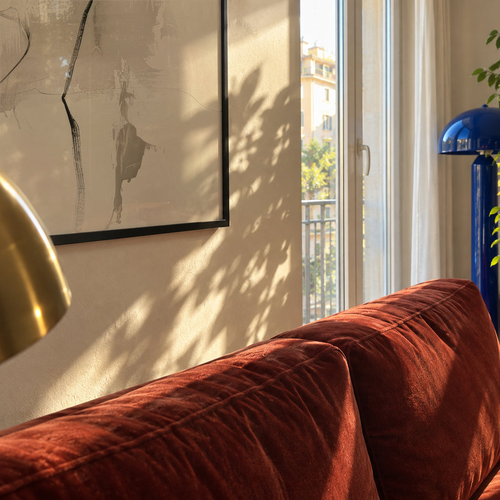 Ink in Repose III - Framed poster in an interior