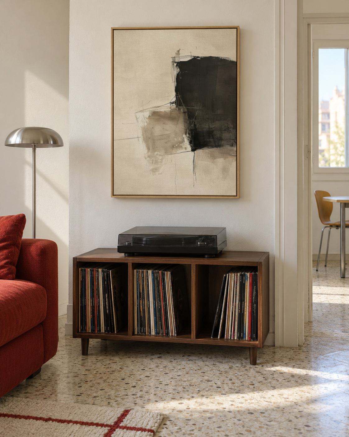 Ash Contrast - Framed canvas in an interior