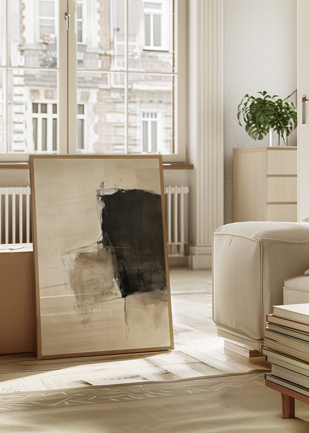Ash Contrast - Framed poster in an interior
