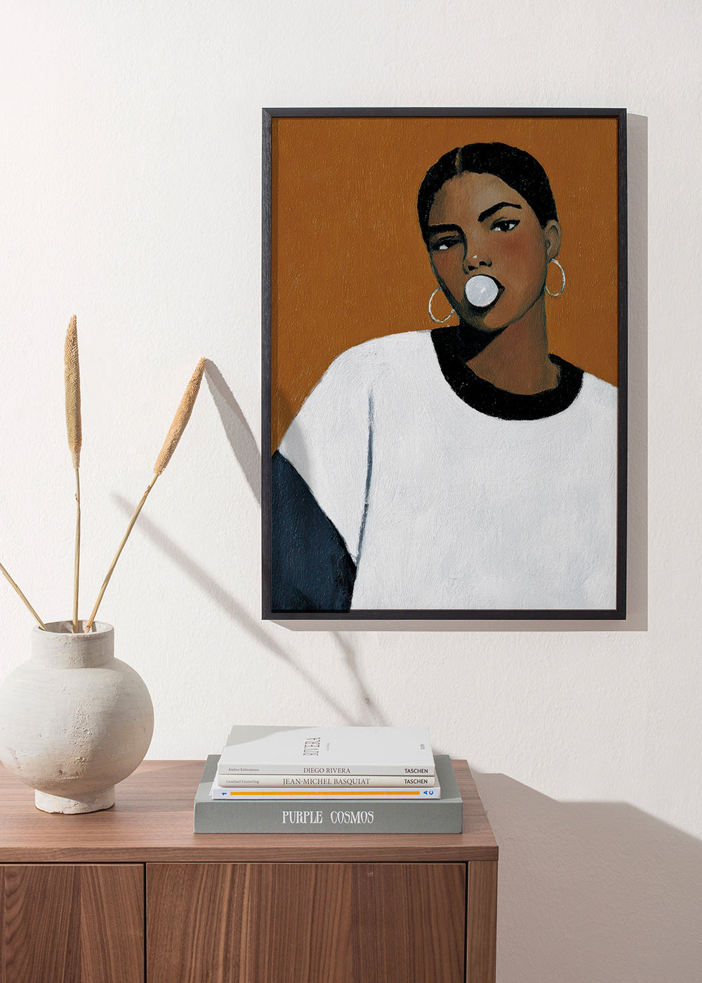 Ilustración retrato contemporánea con burbuja – Product1