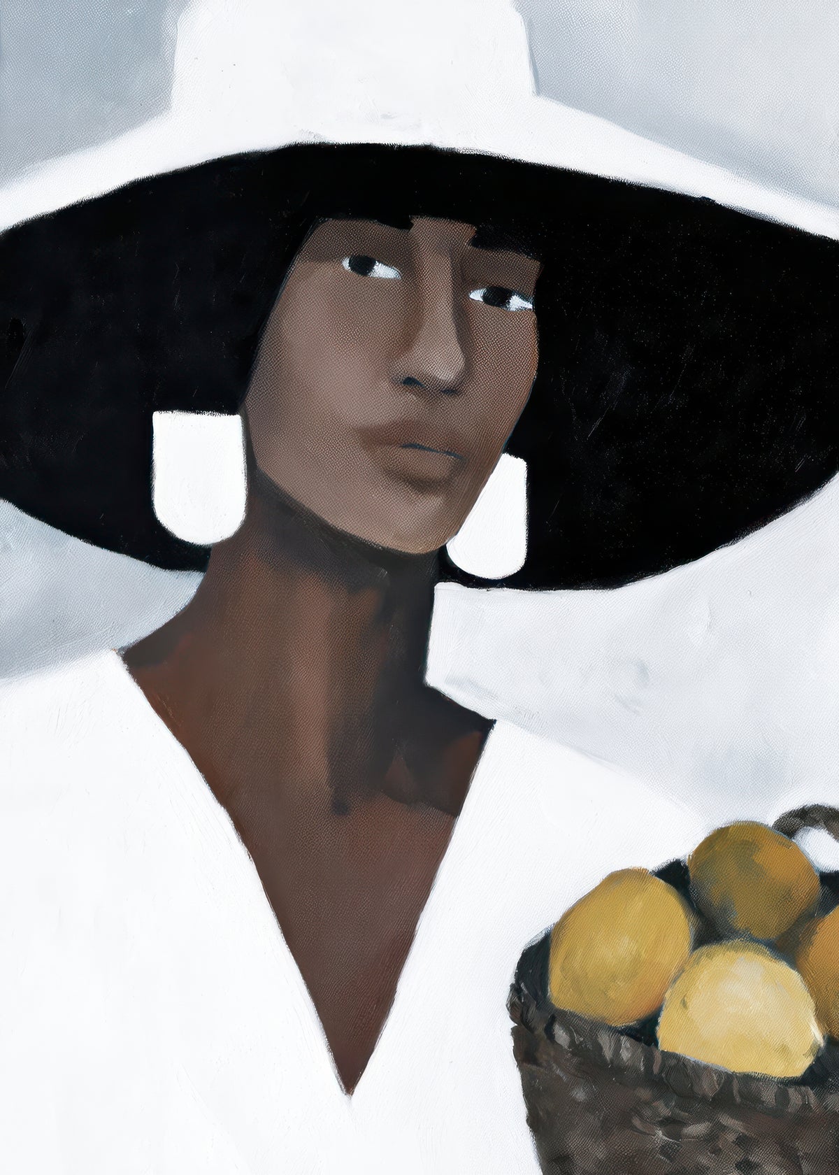 Wide Brim Hat - Unframed art print
