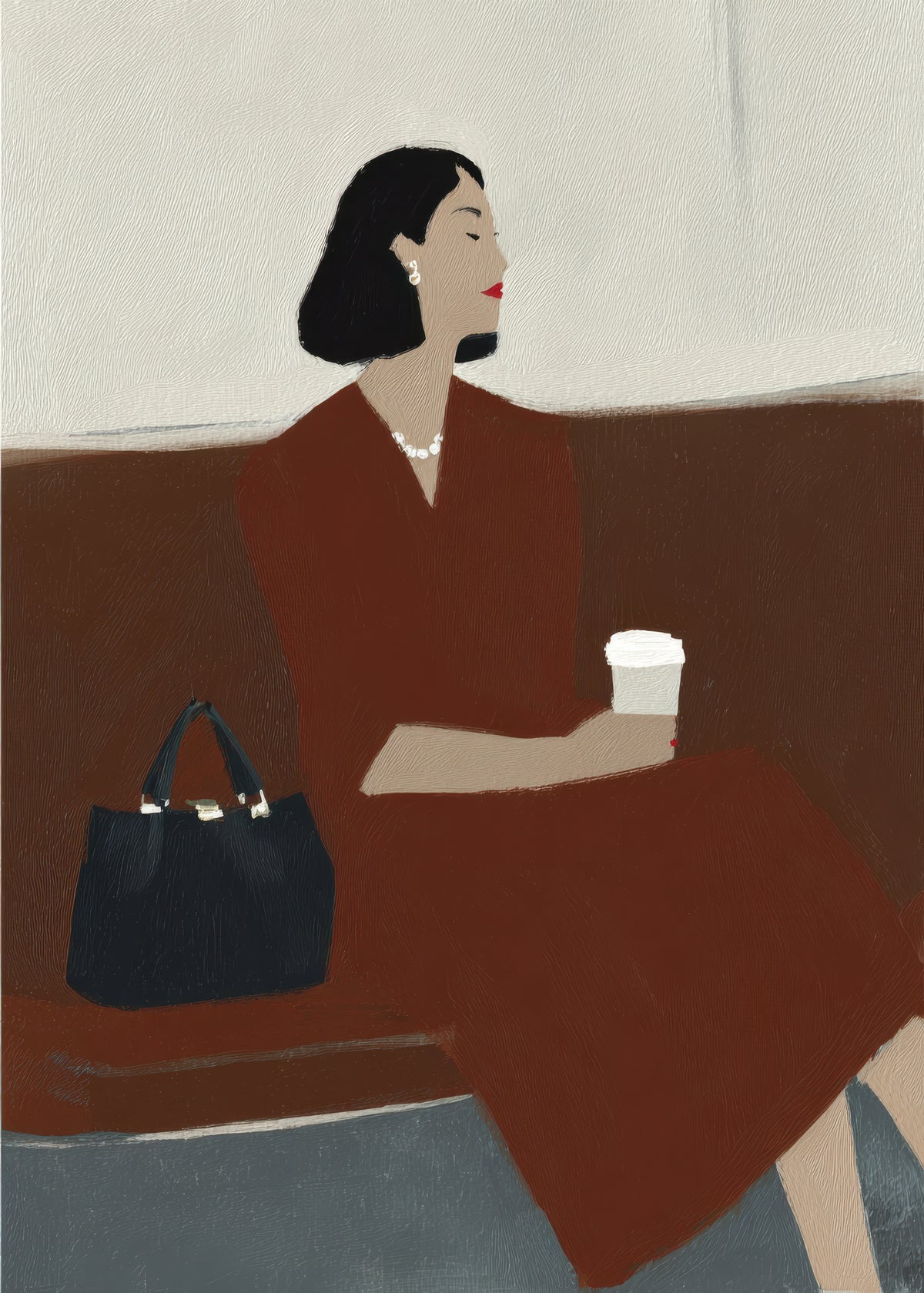 Coffee on the Go - Unframed art print