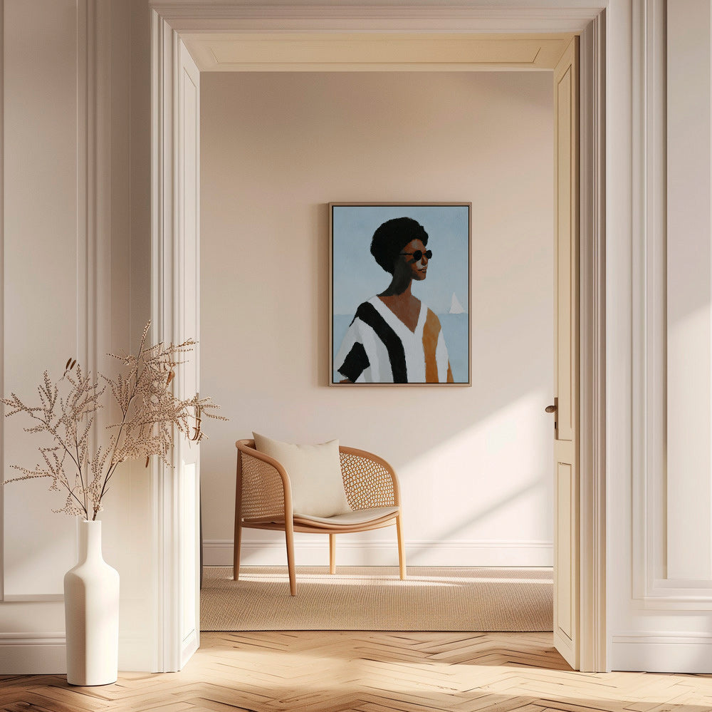 Ilustración de figura con velero – Canvas2
