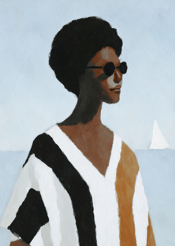 Ilustración de figura con velero