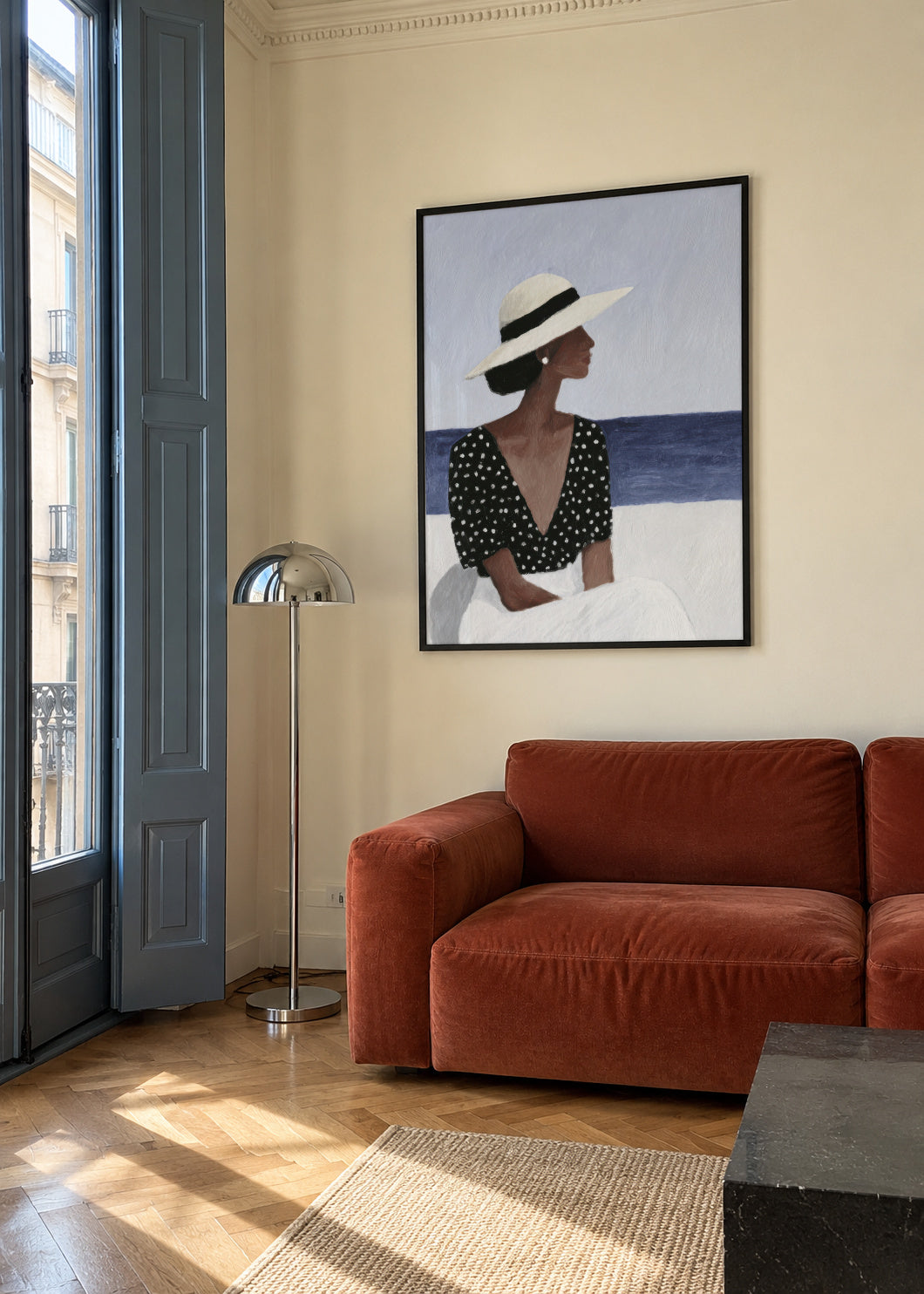 White Hat Horizon - Framed poster in an interior