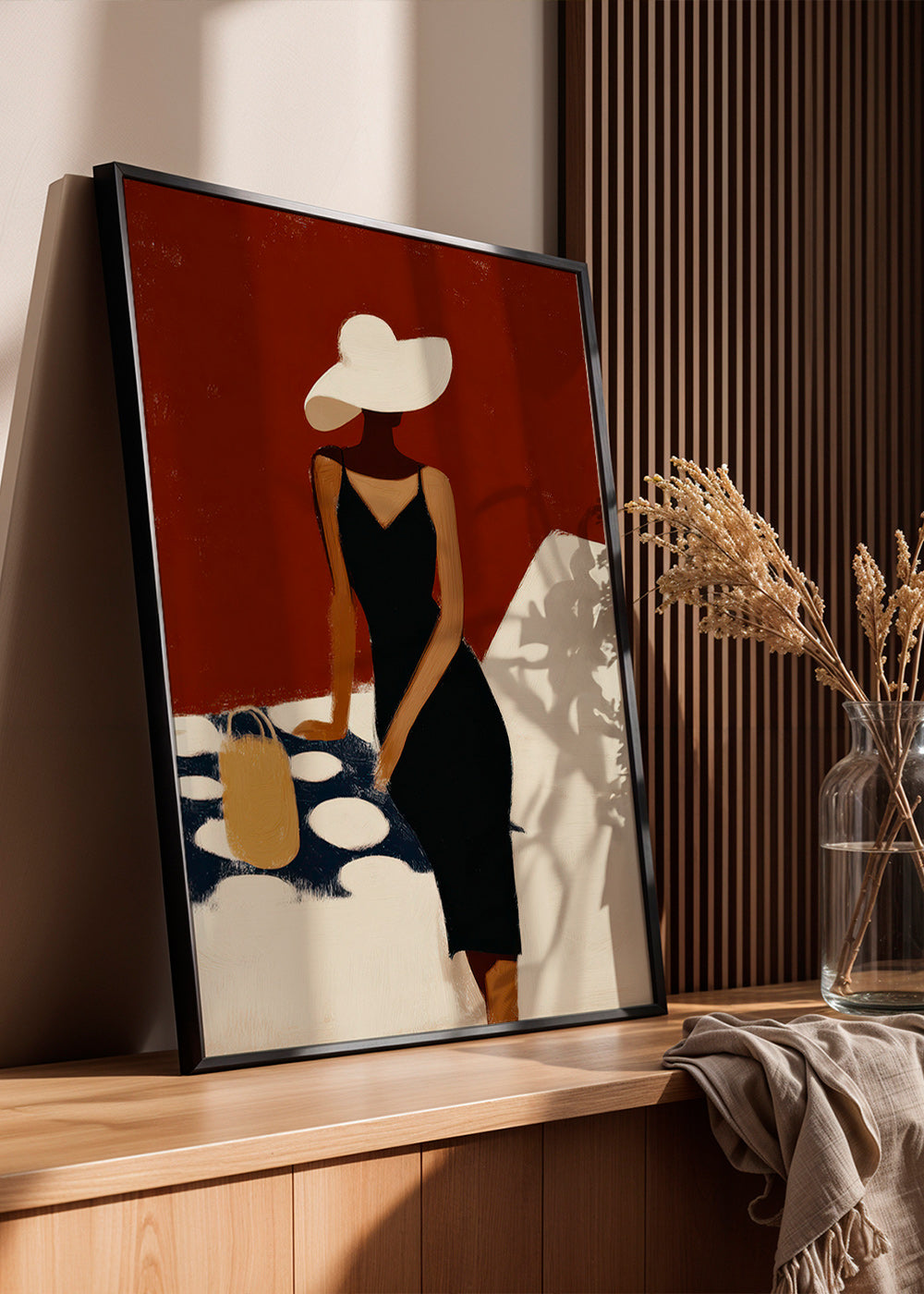 Ilustración elegante de figura con vestido negro – Product2