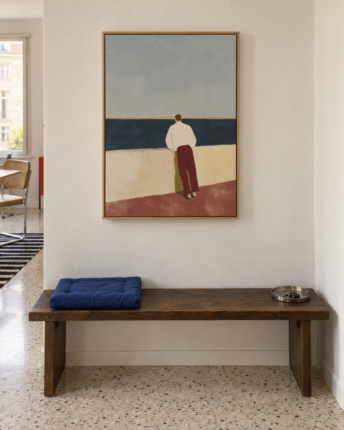 Horizon Figure - Framed canvas in an interior