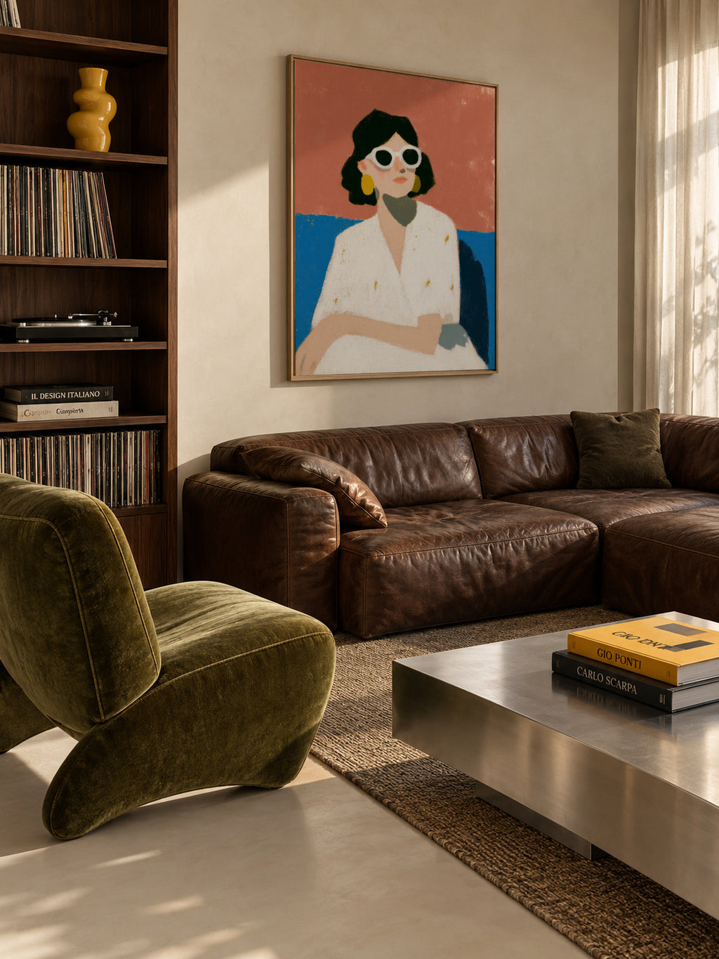 Relaxation - Framed canvas in an interior