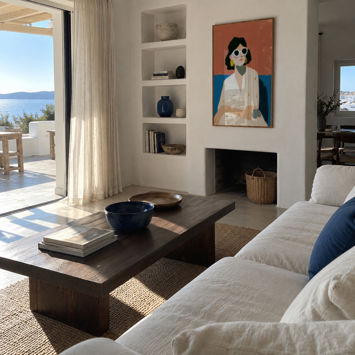 Relaxation - Framed poster in an interior