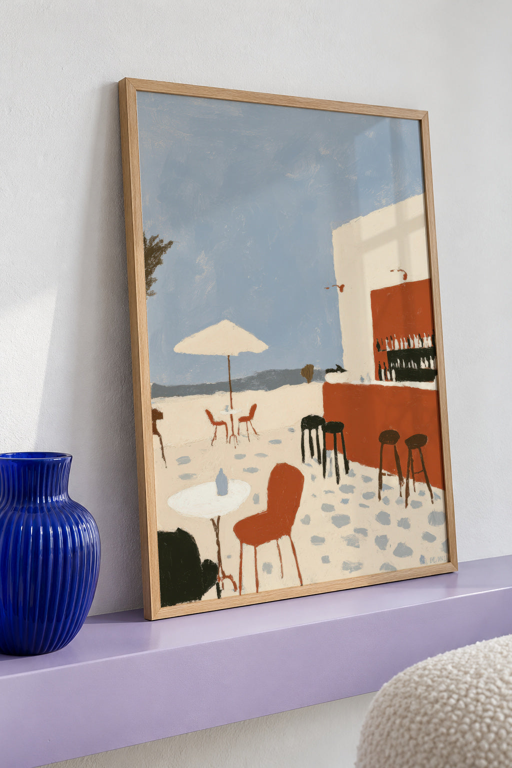 Seaside Terrace - Framed poster detail