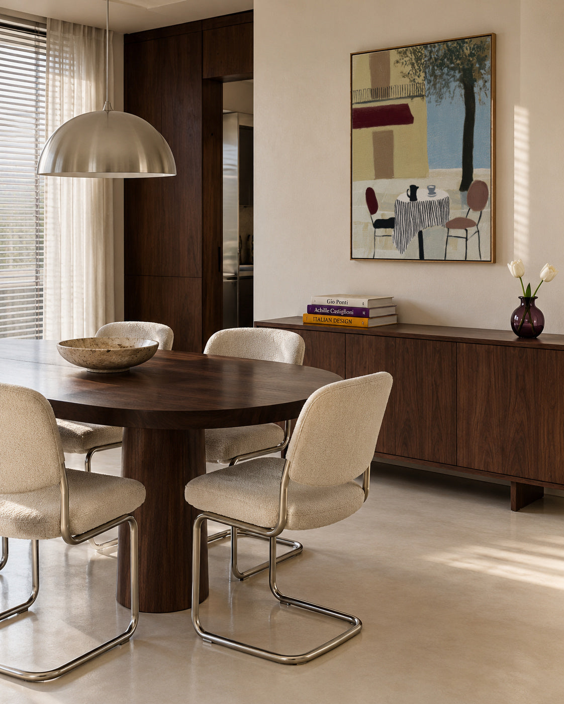 Morning Table - Framed canvas in an interior