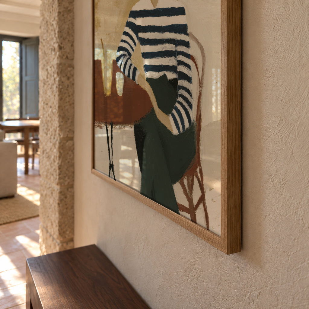 Striped Afternoon - Framed poster detail