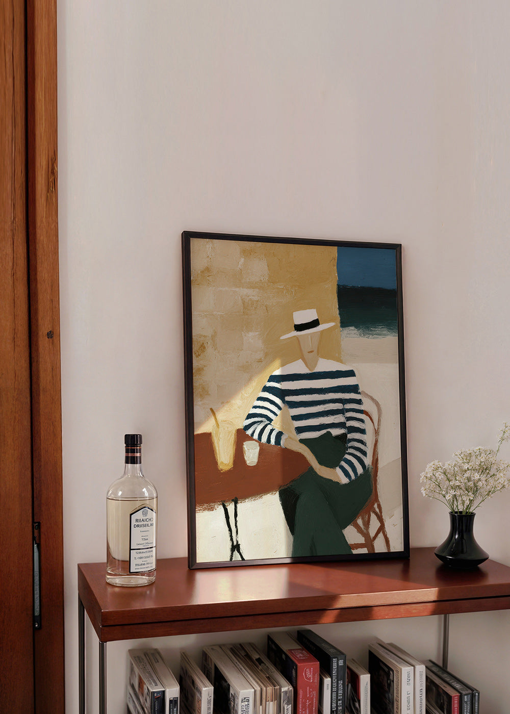 Cuadro de cocina con figura a rayas junto al mar – Product2