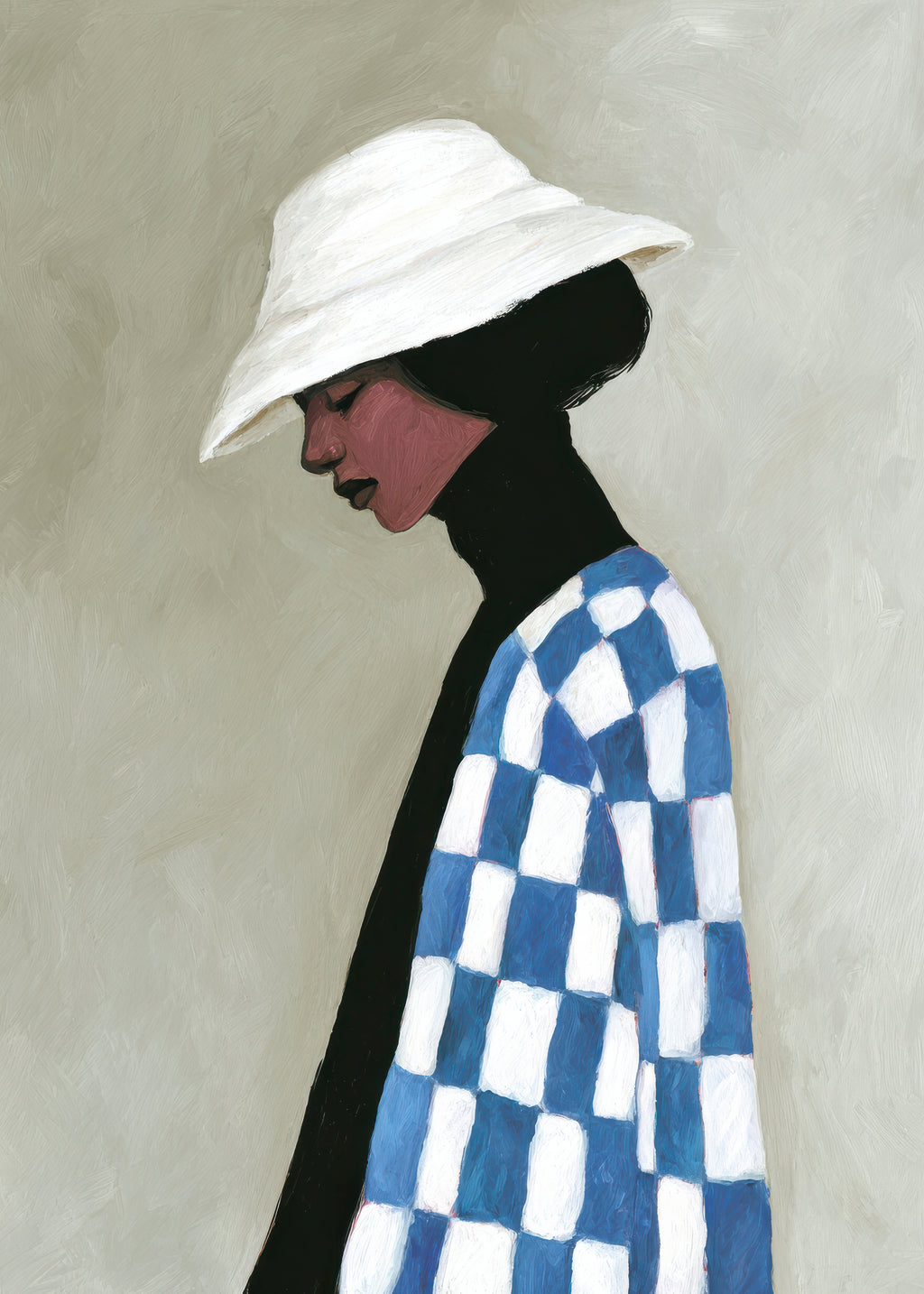 Checkerboard Wrap - Unframed art print