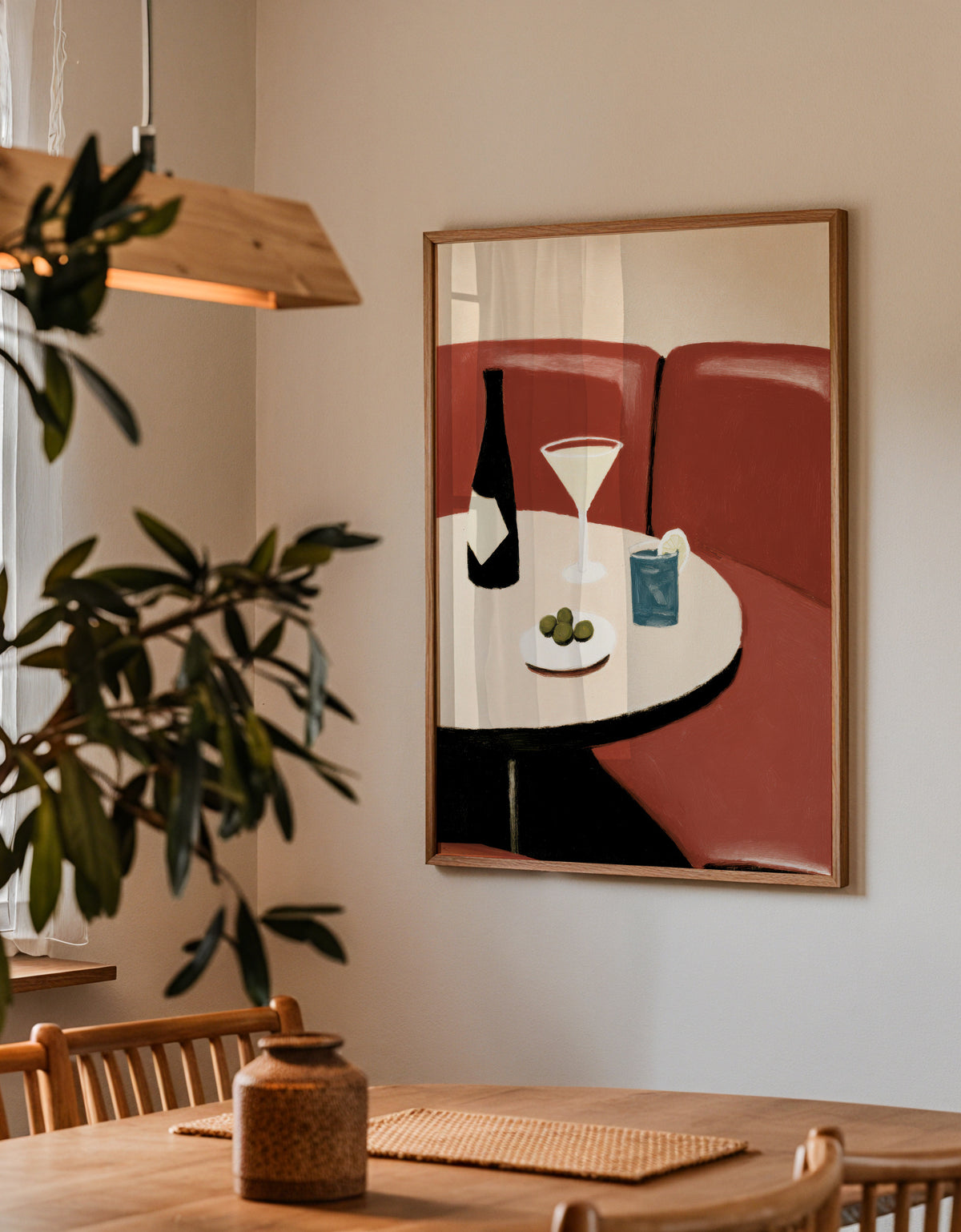 Martini for One - Framed poster detail