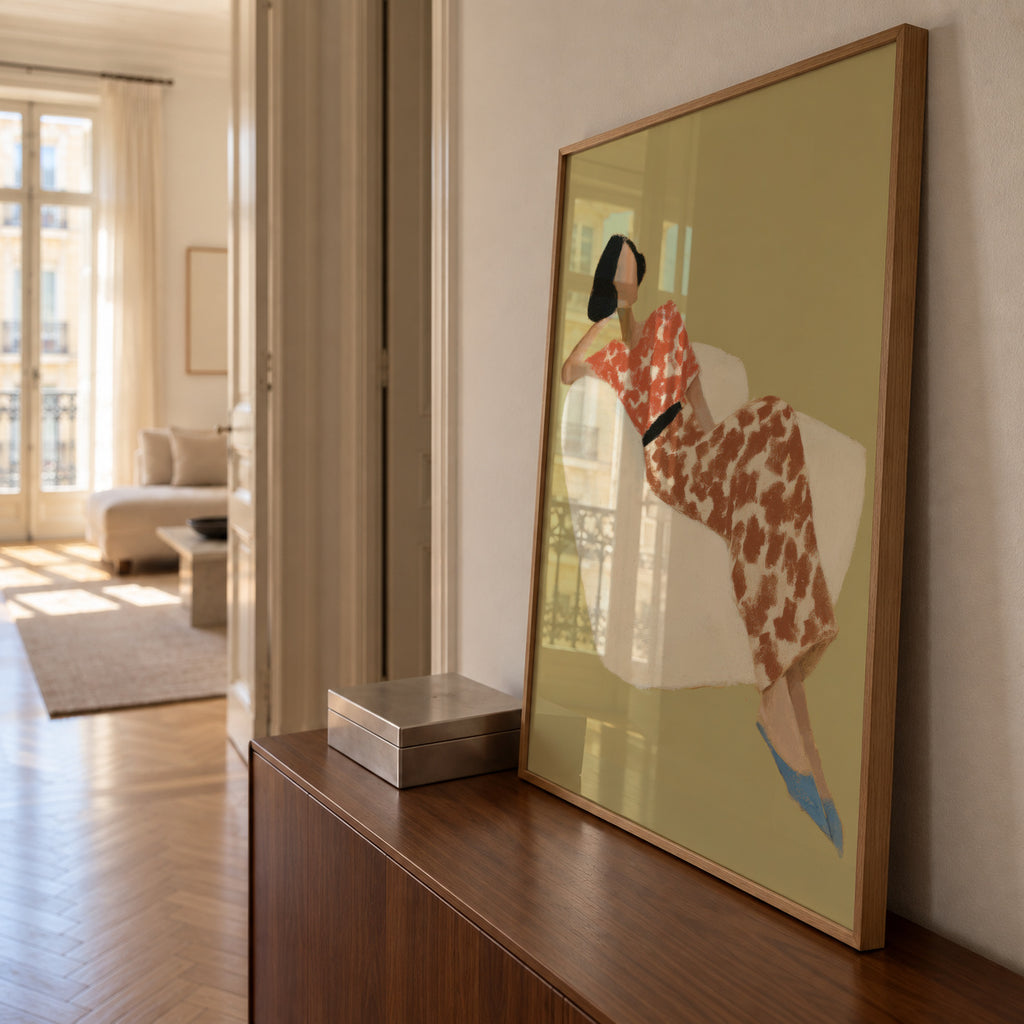 Afternoon Recline - Framed poster in an interior