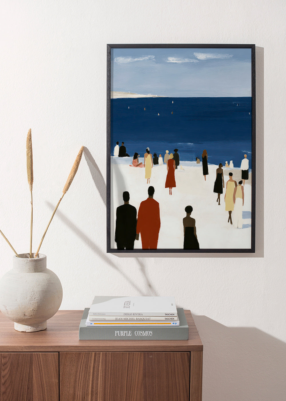 Cuadro de paisaje costero con figuras elegantes – Product3