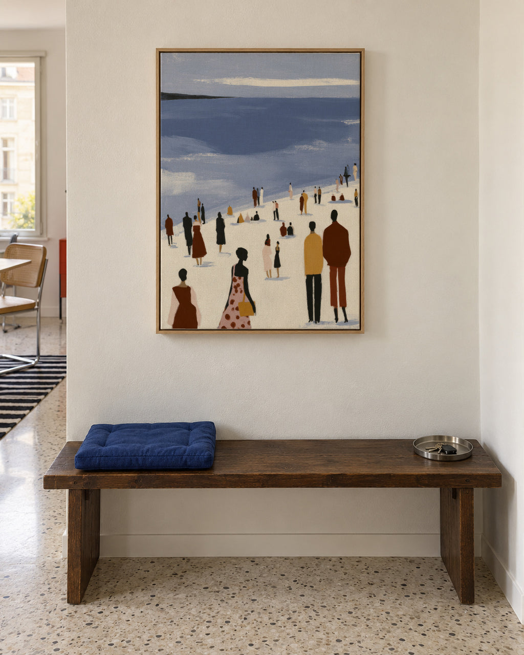 Quiet Bay - Framed canvas in an interior