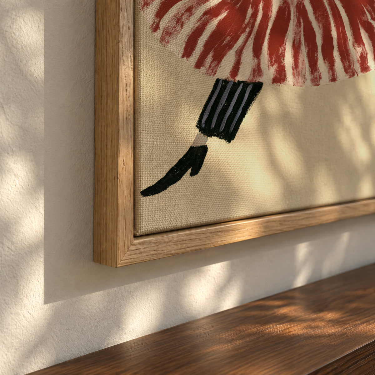 Crimson Dancers - Detalle del lienzo