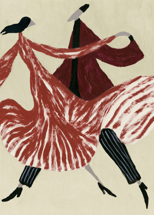 Crimson Dancers - Unframed art print