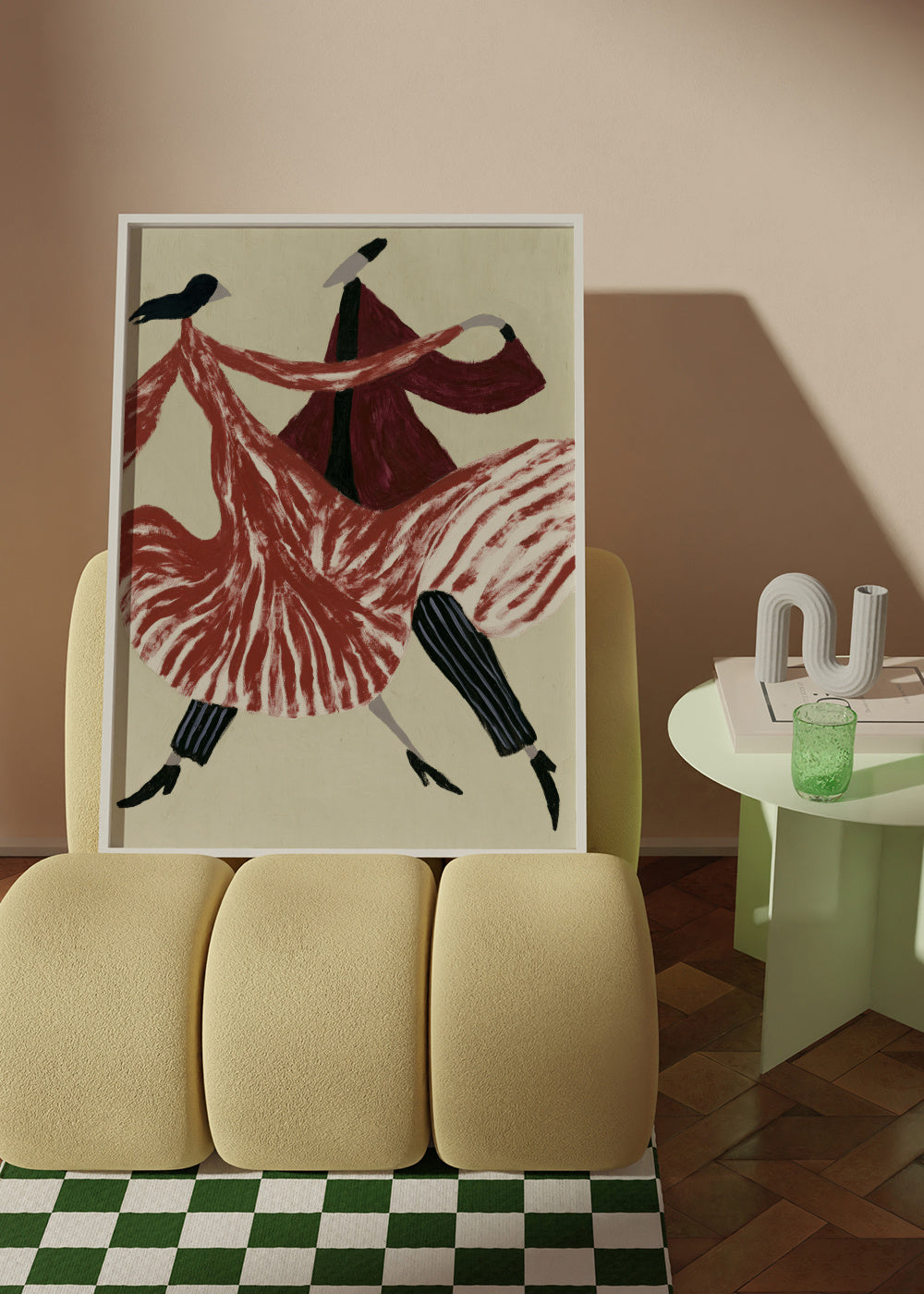 Crimson Dancers - Poster en ambiente