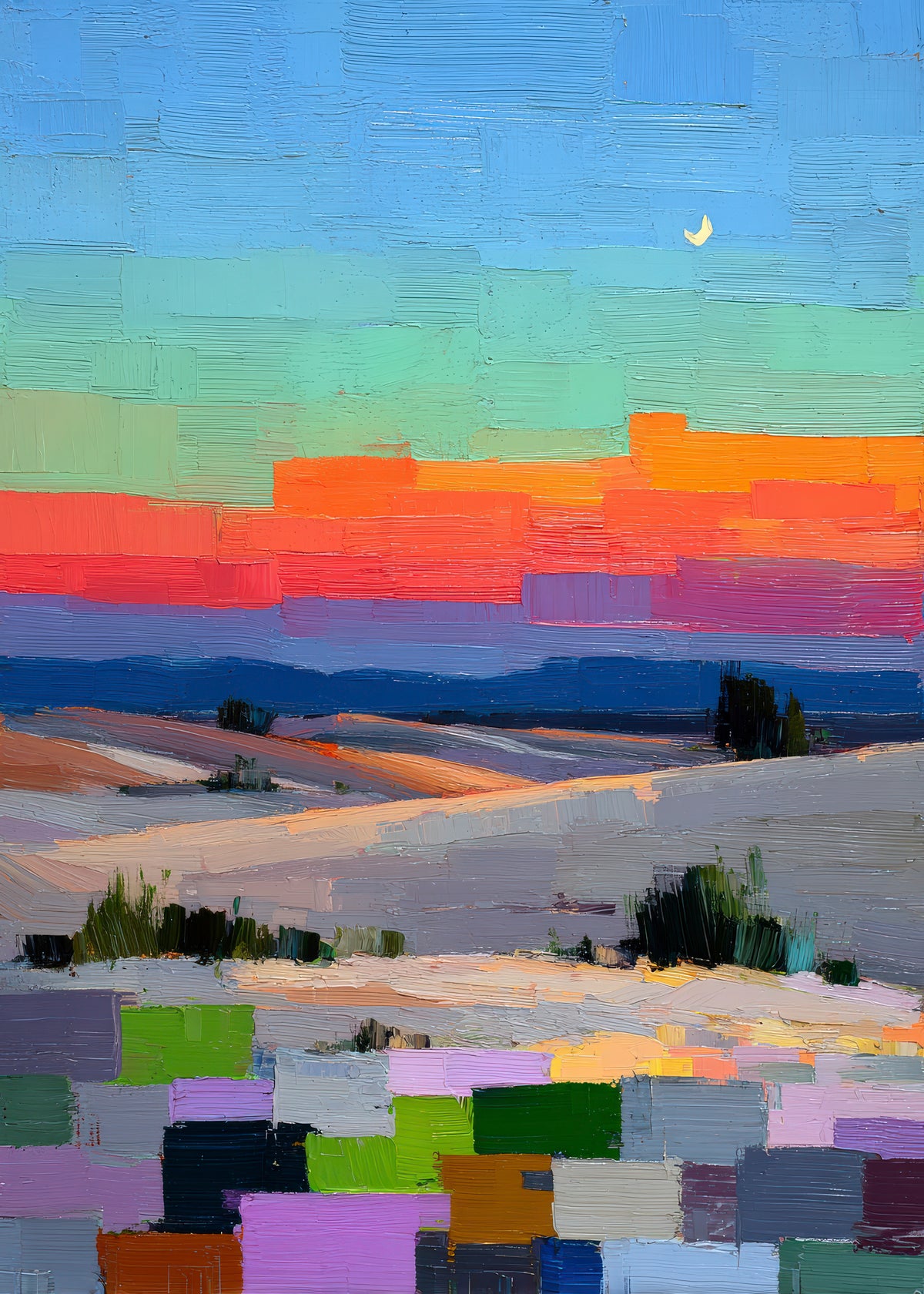 Colorfield Coast - Unframed art print