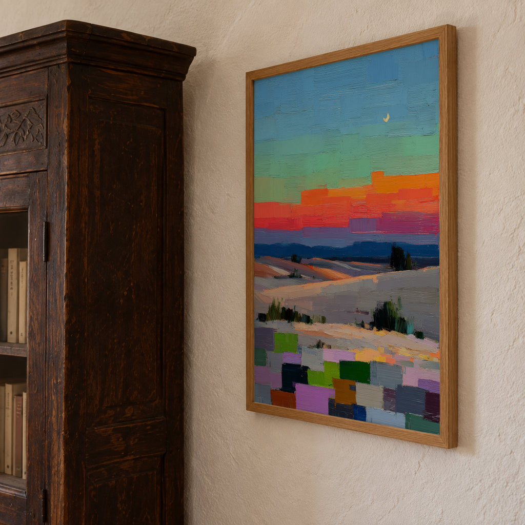 Colorfield Coast - Framed poster detail