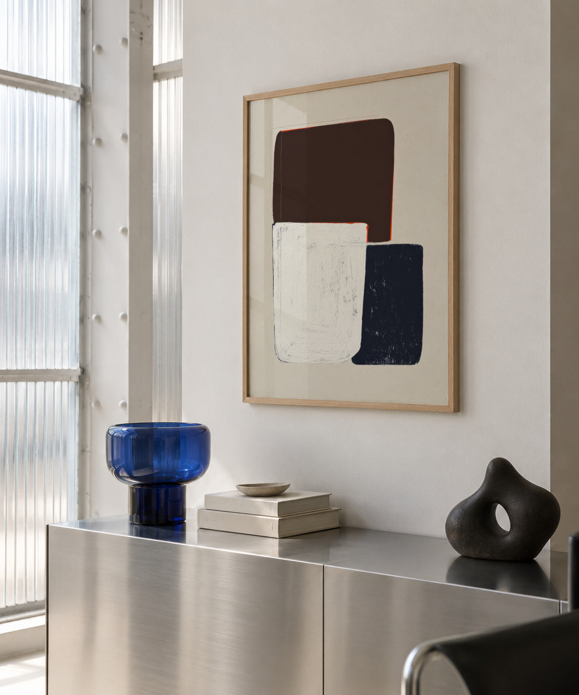Quiet Geometry - Framed poster in an interior
