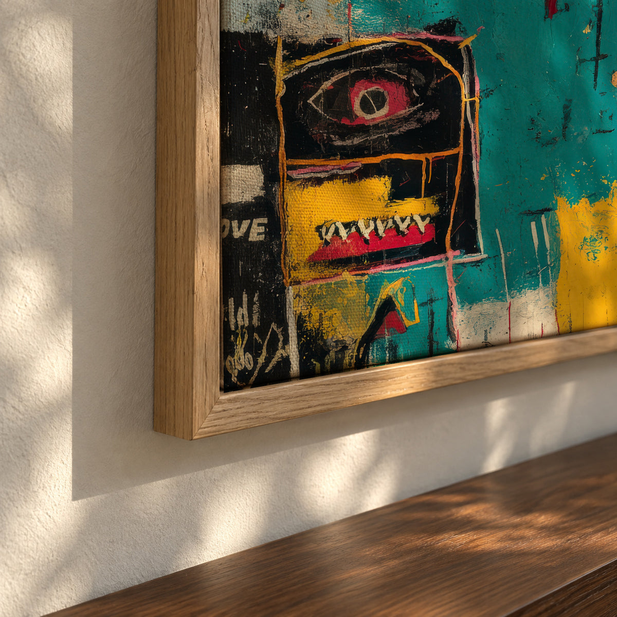 Crown District - Framed canvas detail