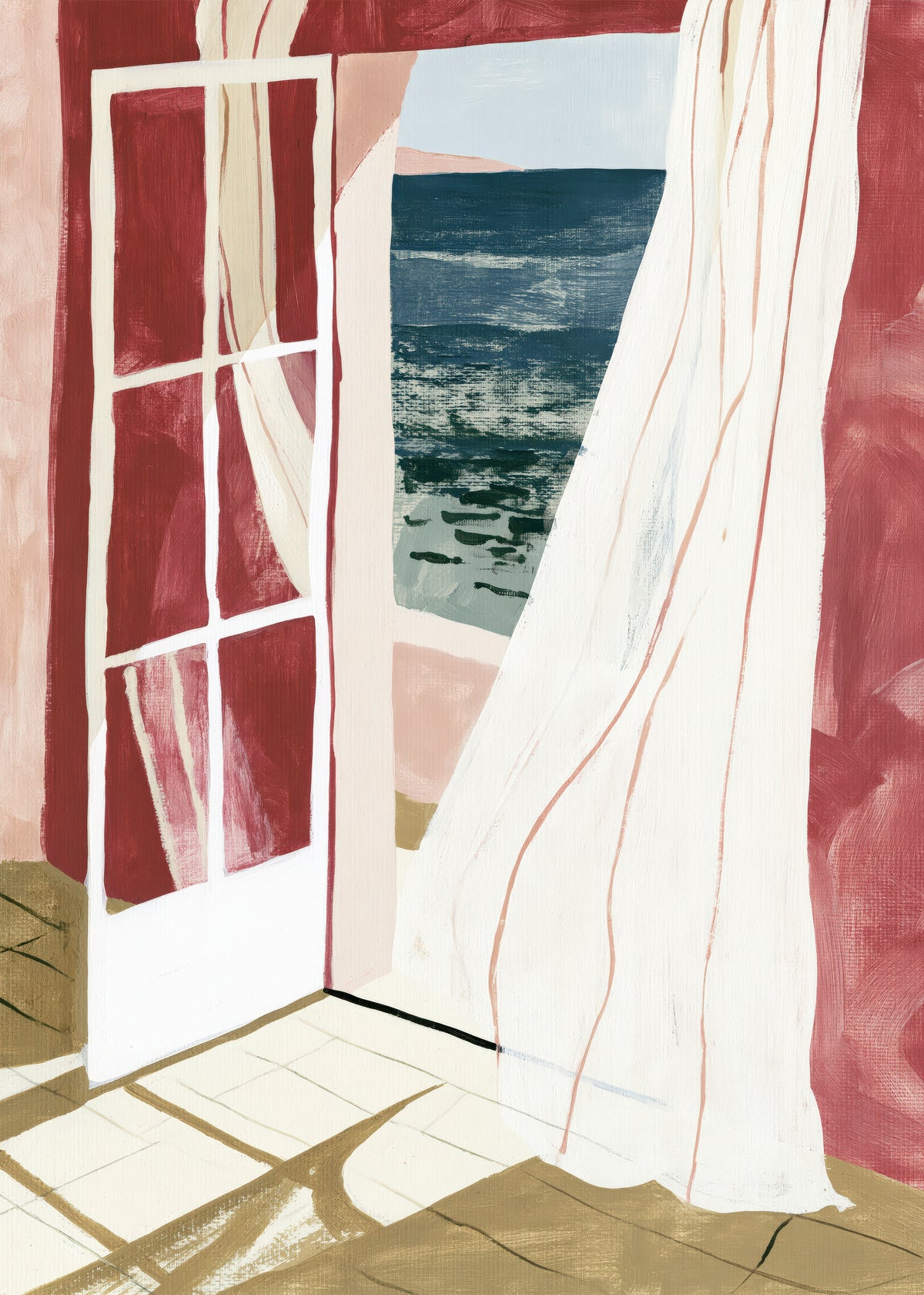 Open Window to Sea - Unframed art print