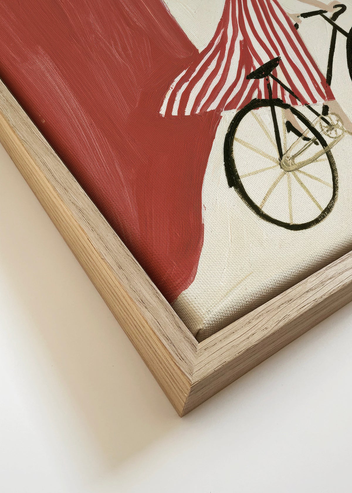 Coastal Bicycle - Detalle del lienzo