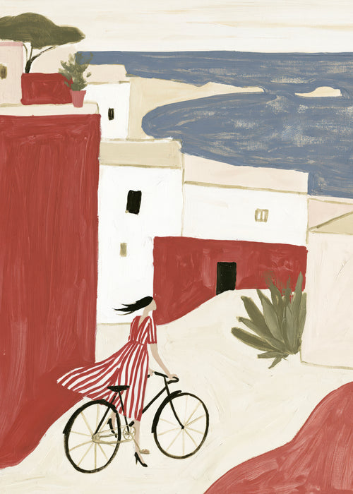 Coastal Bicycle - Unframed art print