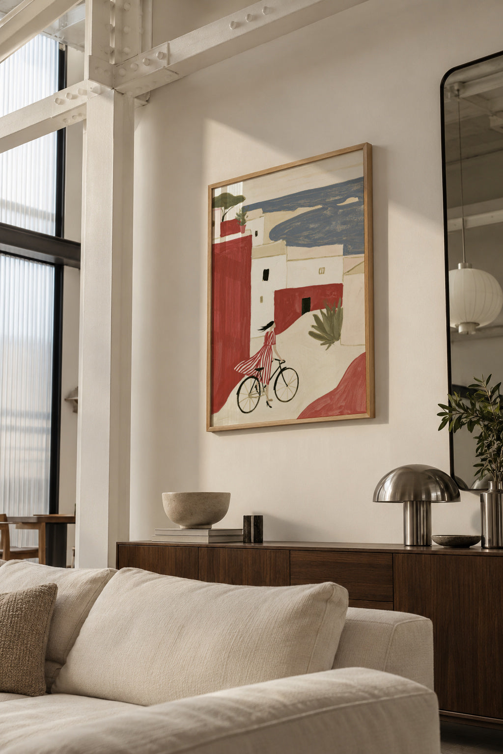 Coastal Bicycle - Poster en ambiente
