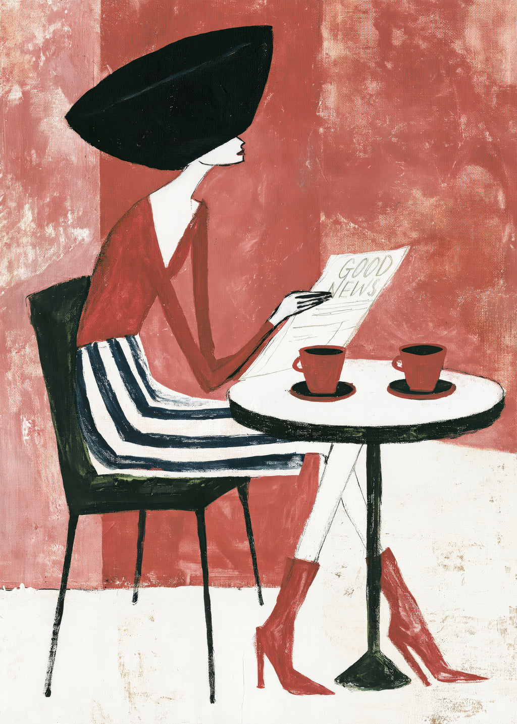 Café Rosé - Unframed art print