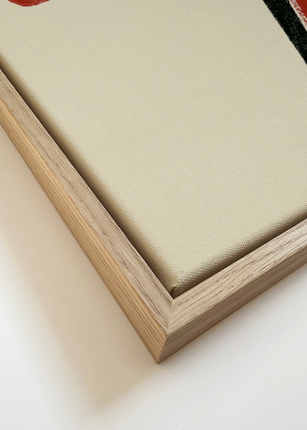 Twin Petals - Framed canvas detail