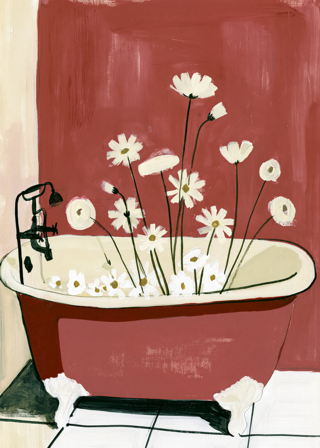Floral Bath - Obra sin marco
