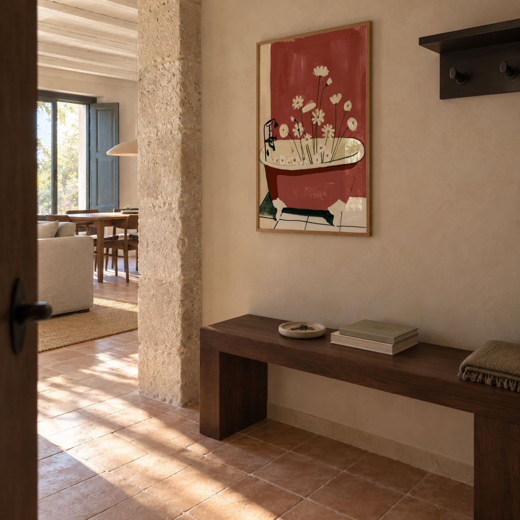 Floral Bath - Poster en ambiente