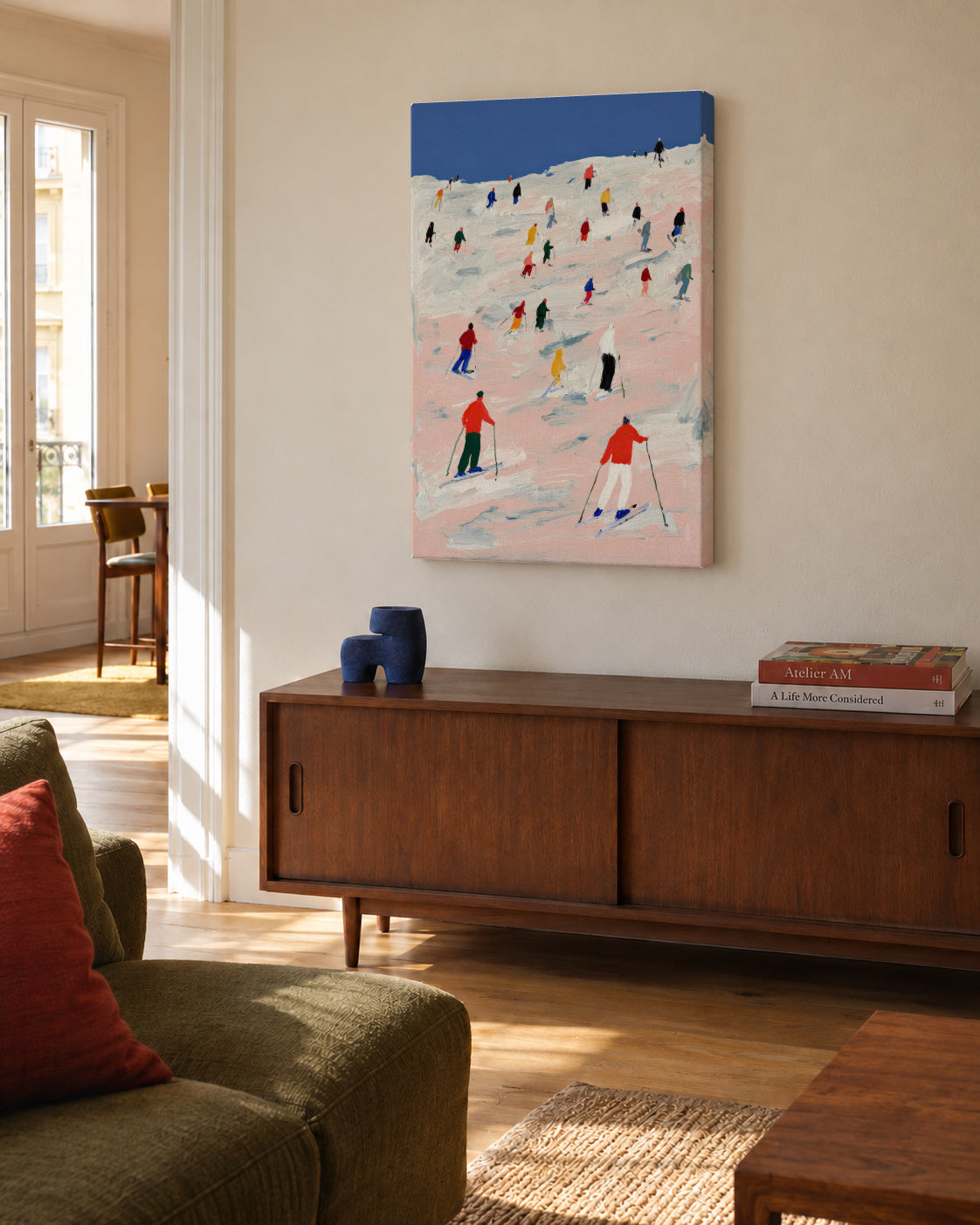 Ski Weekend - Unframed canvas in an interior
