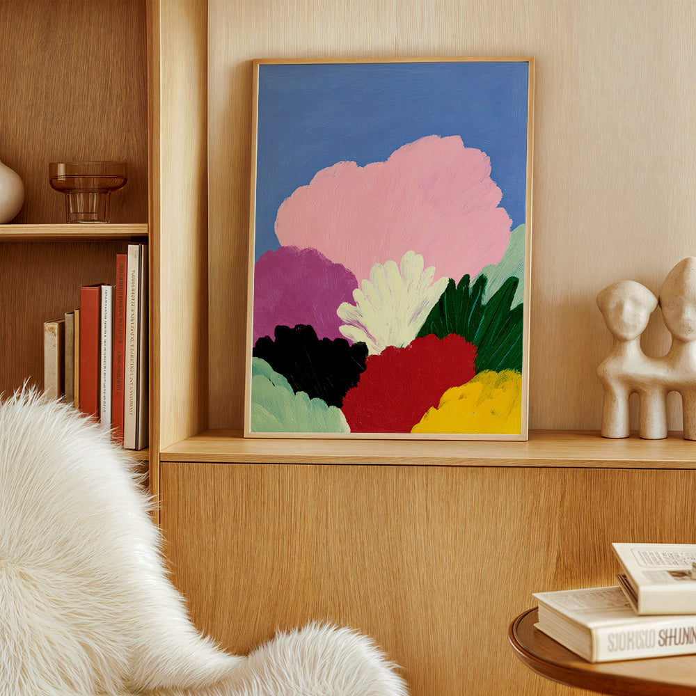 Lámina botánica Bloomscape con flores abstractas – Product2
