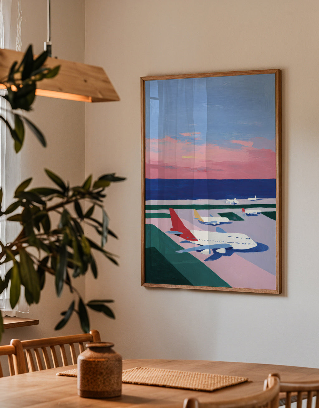 Sunset Deck - Framed poster detail