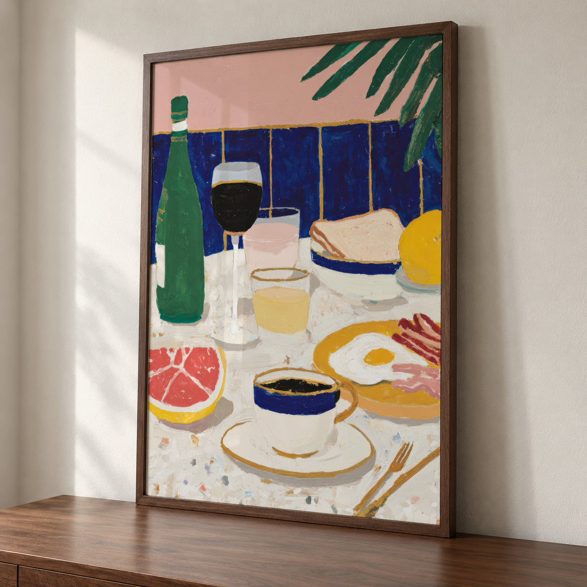 Aperitivo Table - Framed poster detail