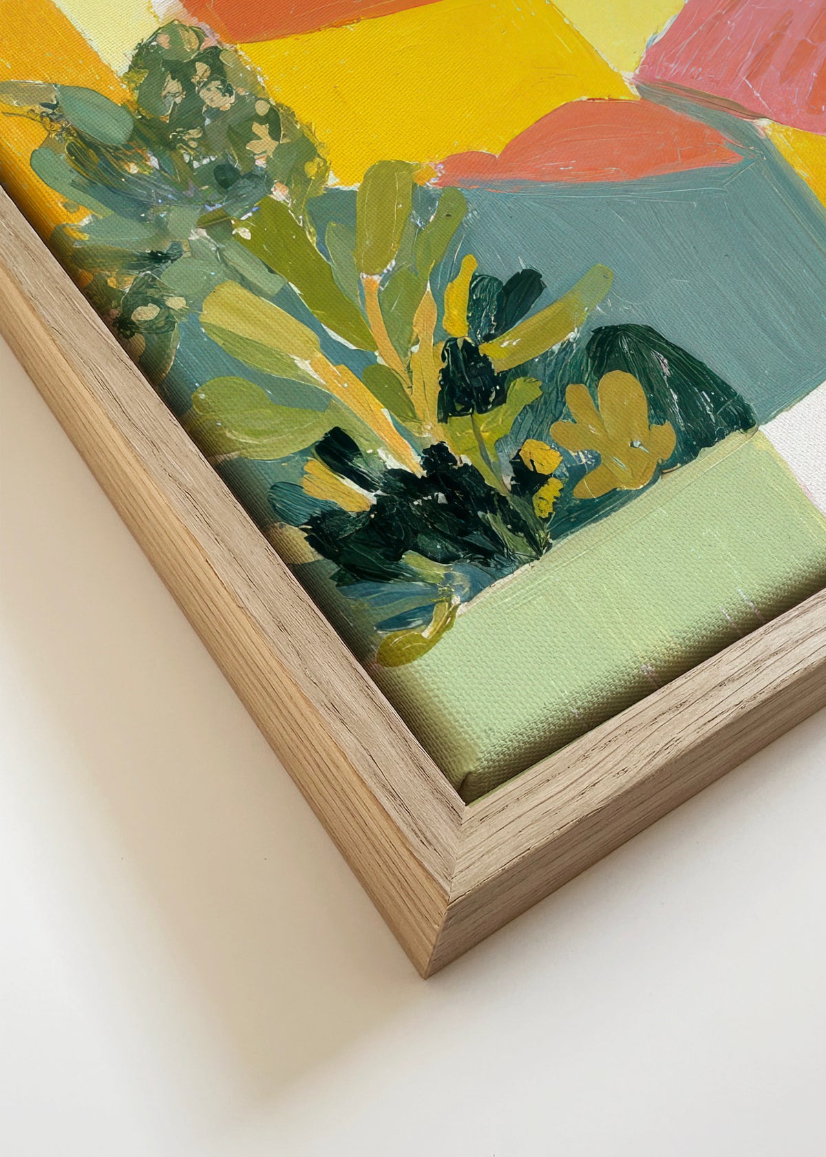 Palm Coast - Framed canvas detail