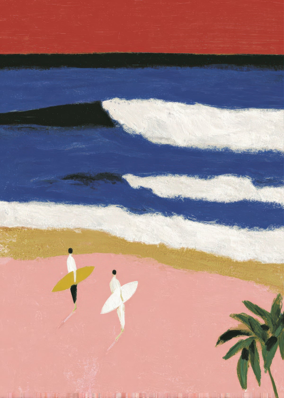 Coral Waves - Unframed art print